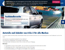 Tablet Screenshot of carat-autoteilewelt.de
